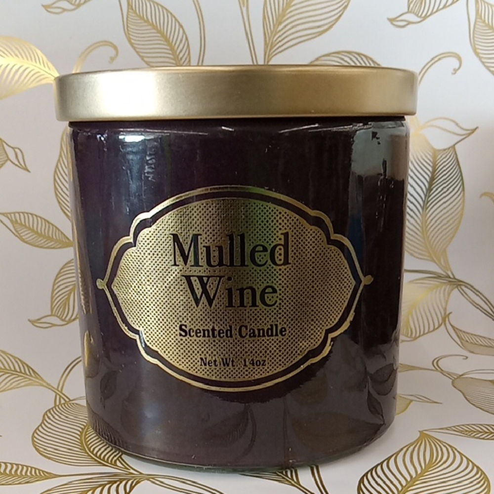 Mulled Wine Candle with Gold Lid